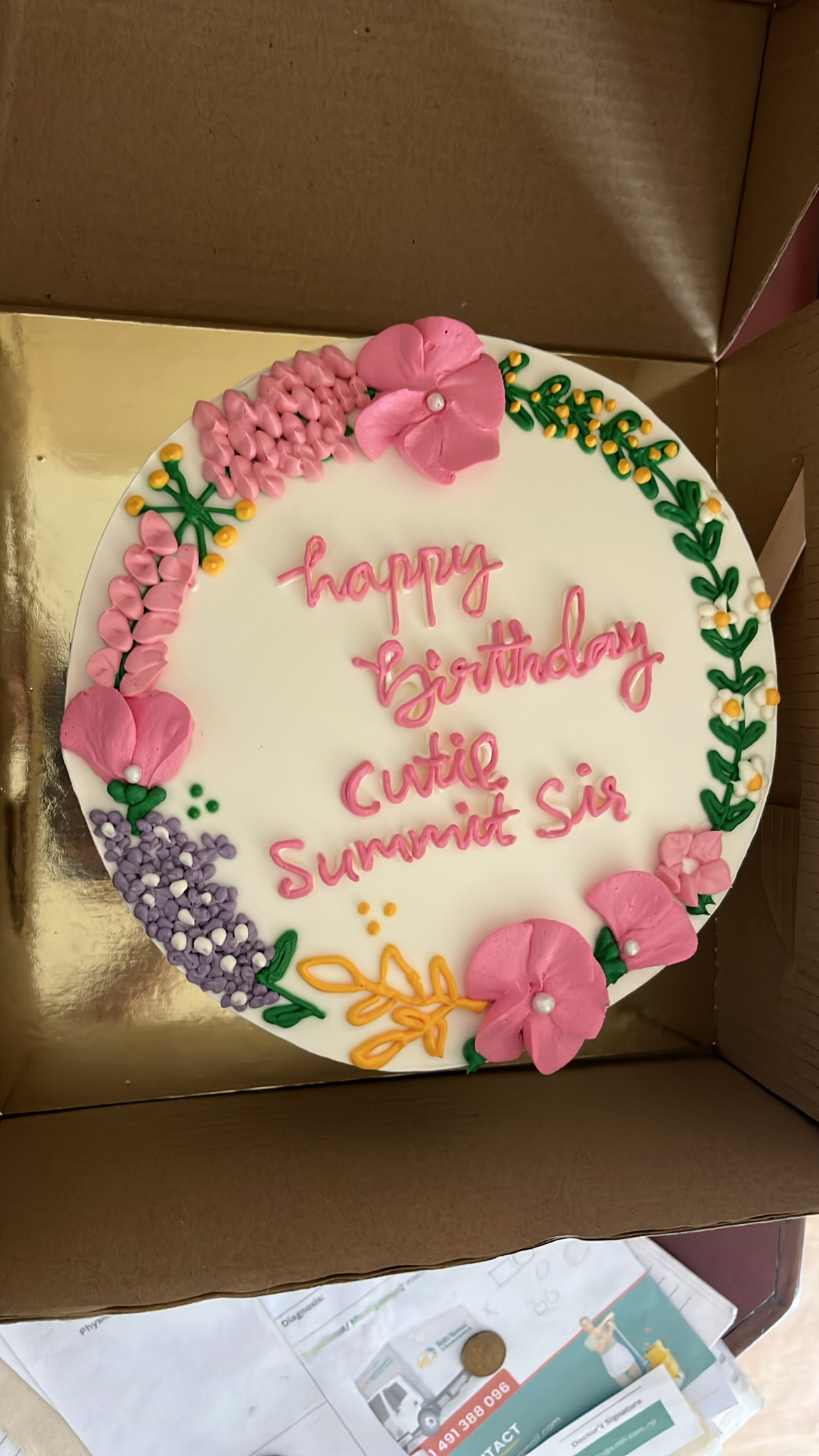Birthday cake sent all the way to Nepal